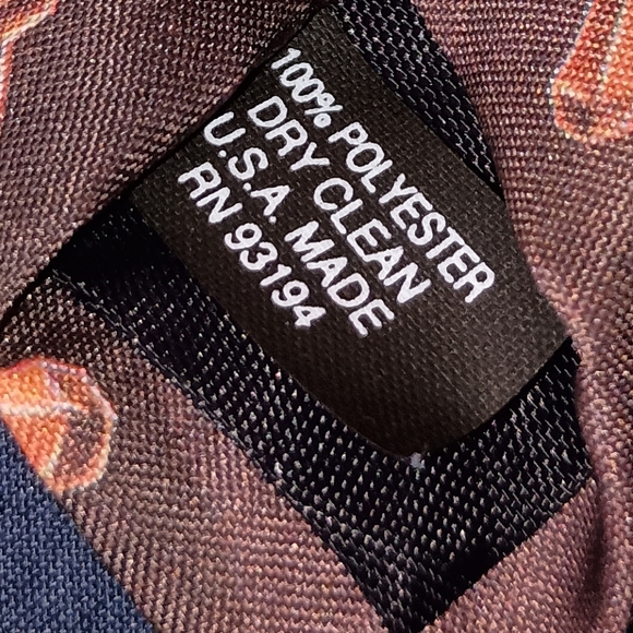 Mens Vintage 1995 D'em Crazy Piano Pianos Music Print Necktie Made in USA - Picture 7 of 9